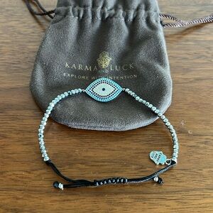 Karma & Luck Evil Eye rhinestone bracelet